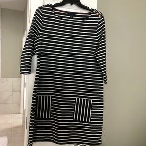 Dark blue white stripe Tommy Hilfiger dress xl